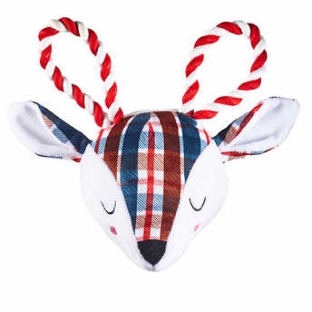 Dog Bone Basket and 6-piece Woodland Dog Toy Set Buddy Buddy - Picture 6 of 9